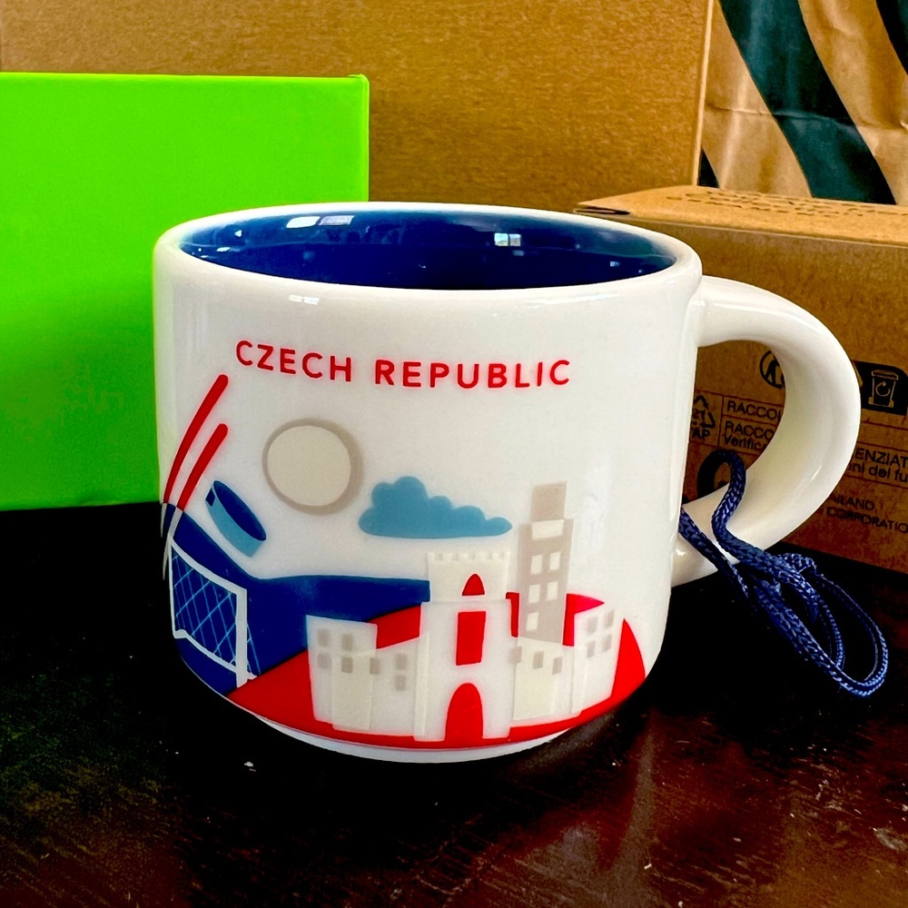 Starbucks Czech Republic espresso cup, I’ve been there series, New in its box.